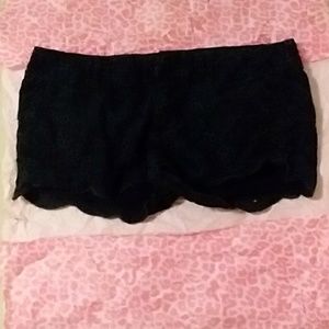 Abercrombie navy blue button up  shorts